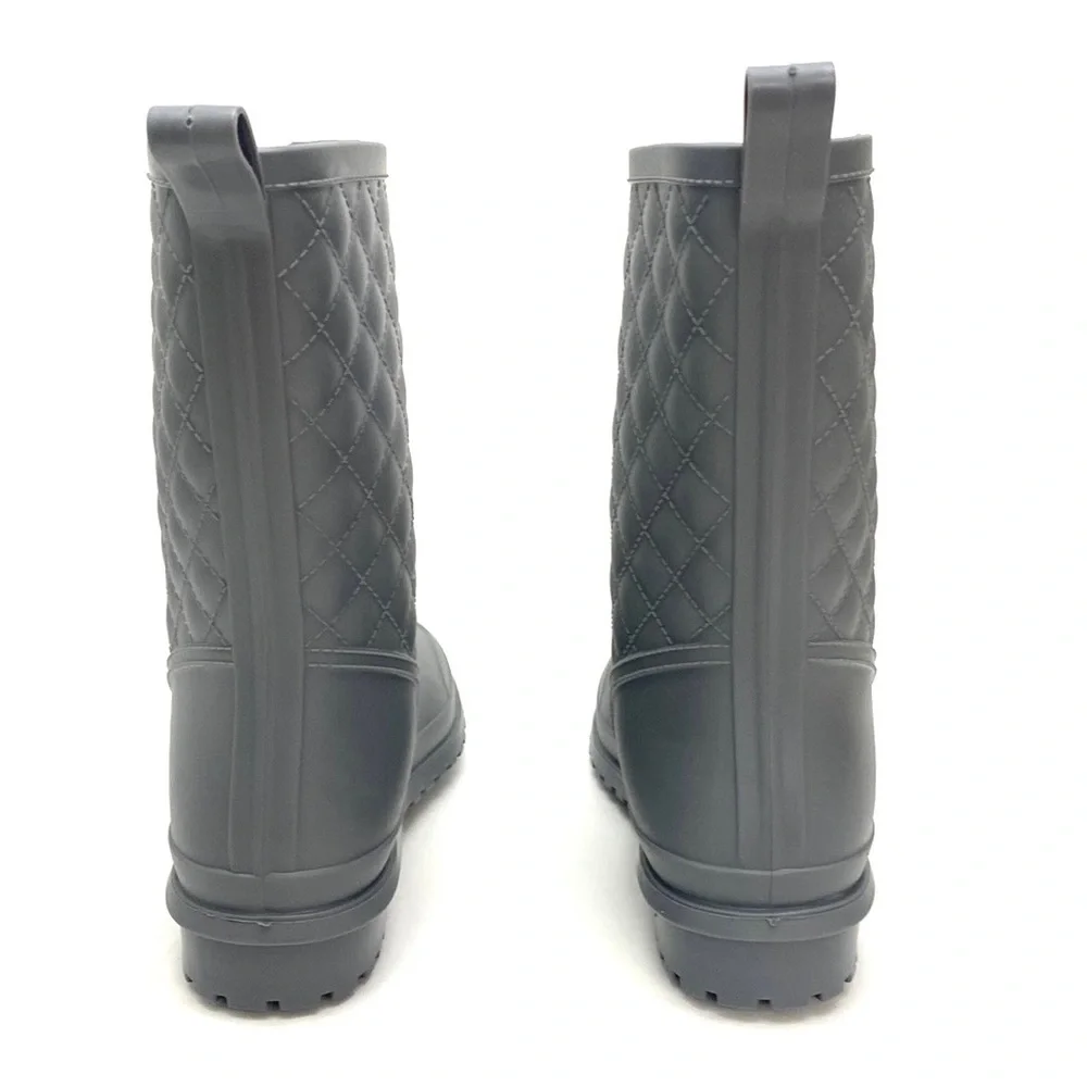 Petrass Women's Grey Waterproof Rain/Gardening Boots